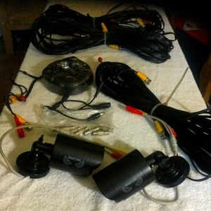 2 New Night Owl CM-HDA7B-BU-H 720p HD Night Vision Security Cameras & 200ft wire